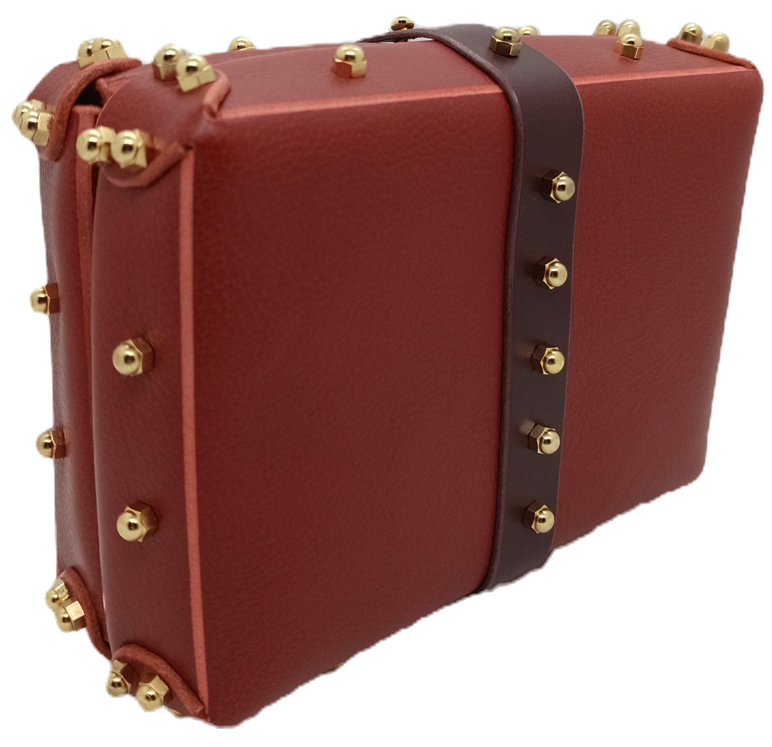 Mini Trunk, Box Clutch, Centre Strap Version