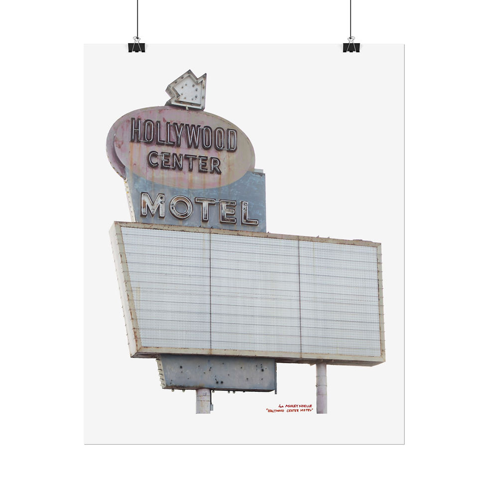 Thumbnail: HOLLYWOOD CENTER MOTEL SIGN