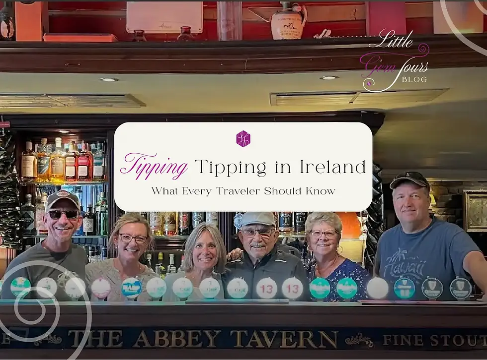 Tourist using a SIM card in a mobile phone while exploring rural Ireland