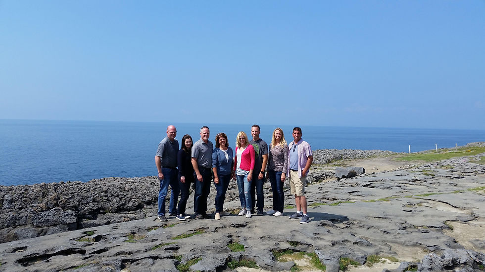 Group enjoying the Burren