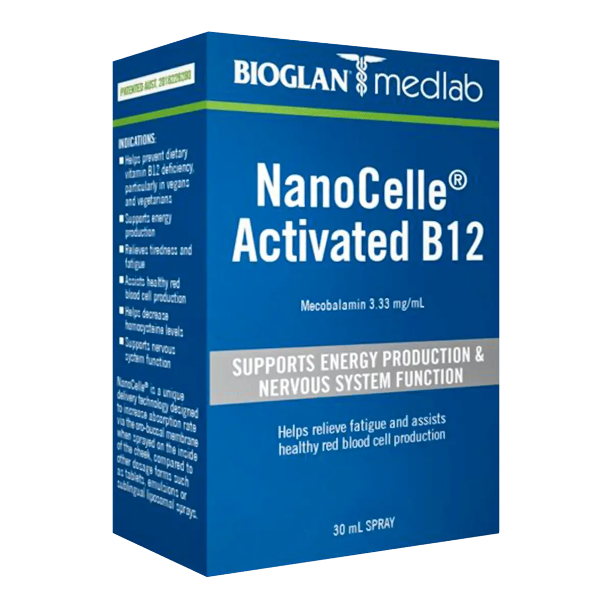 口腔内吸収型で効率よく体内へ届ける l 活性型ビタミンB12 スプレー