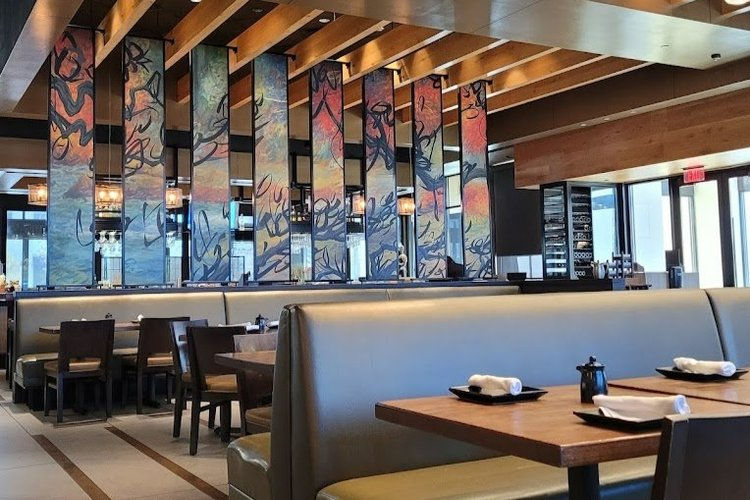 interior of a PF Changs restaurant with custom construction build