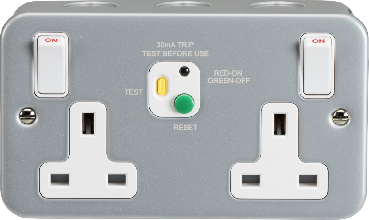 13A 2G DP RCD Switched Socket - 30mA (Type A) M9RCD
