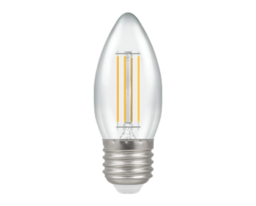 LED Filament Candle Clear Non-Dimmable 4.2W 2700K ES-E27