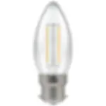 LED Candle Filament Clear • Dimmable • 2.5W • 4000K • BC-B22d