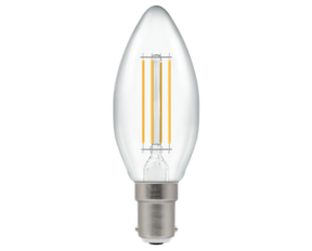 LED Filament Candle Clear Dimmable 5.9W 4000K SBC-B15