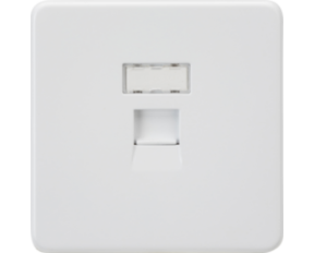 UTP CAT6a RJ45 Network Outlet - Matt White SFC6MW