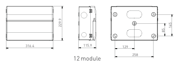 Thumbnail: Consumer Unit 12 Module 9 Way Unpopulated with 1 x 100A 30mA RCD