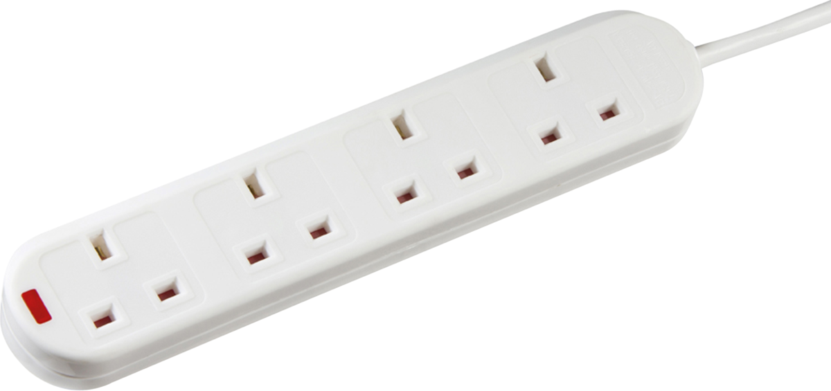 13A 4G 3M Extension Lead with Neon 20043M