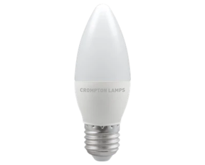 LED Thermal Plastic Candle Opal Non-Dimmable 2.2W 2700K ES-E27