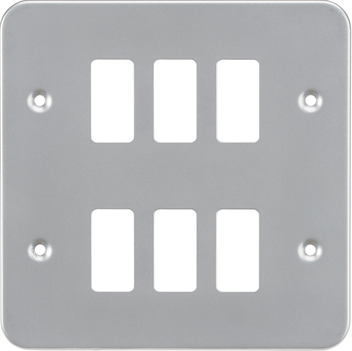 Metalclad 6G grid faceplate GDFP006M