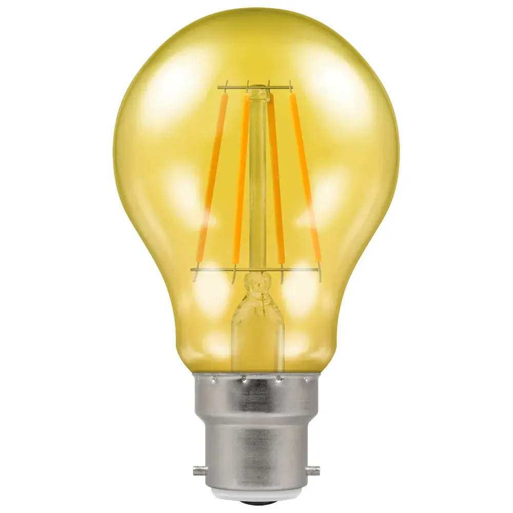 LED Filament Harlequin GLS • 4.5W • Yellow • BC-B22d