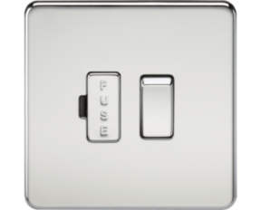 13A Switched Fused Spur Unit - Polished Chrome SF6300PC