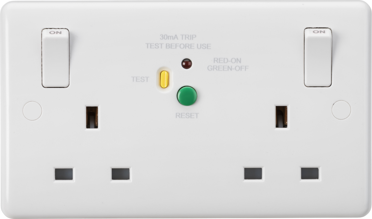 13A 2G DP RCD Switched Socket - 30mA (Type A) CU9RCD