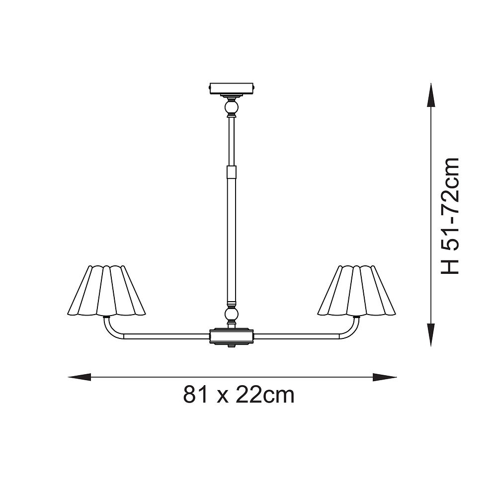 Thumbnail: Sylvie 2lt Linear Pendant