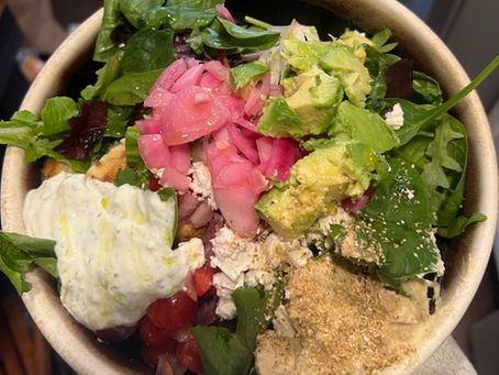High Protein Mediterranean Chicken Bowl with Quinoa & Tzatziki