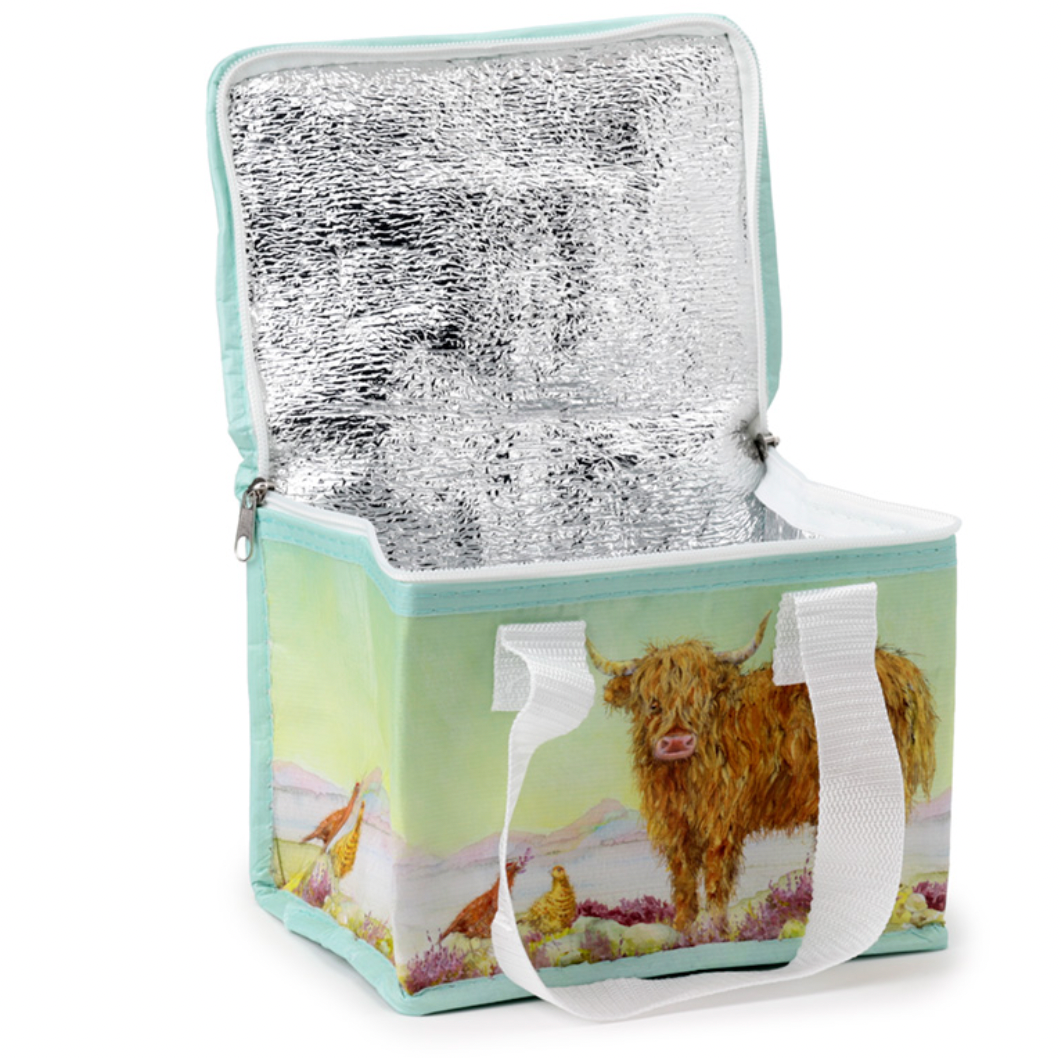 Recycled Rpet Lunch Bag - Jan Pashley Highland Coo Cow