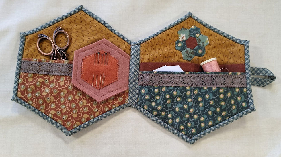Thumbnail: Hexagon Sewing Keeper Book Pattern