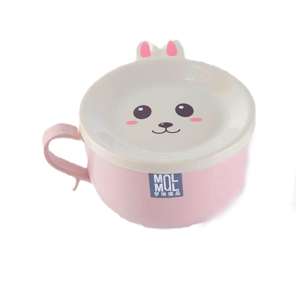 Marmita divertida - Coelho Rosa