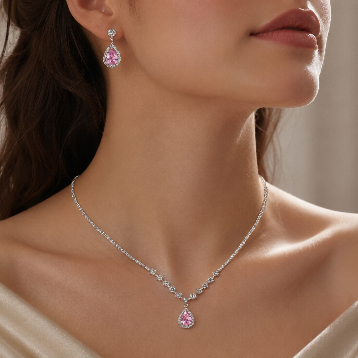 Serena Water Drop Jewellery Set