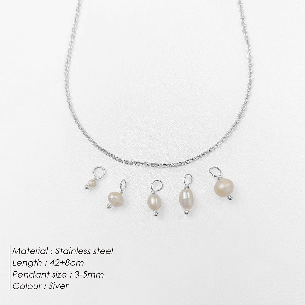 Thumbnail: Celeste Freshwater Pearl Drop Necklace