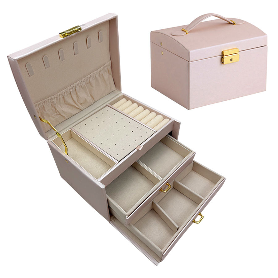 Thumbnail: Léonie Three-Tier Jewellery Box