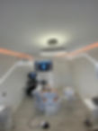 dental treatment practice with dental chair