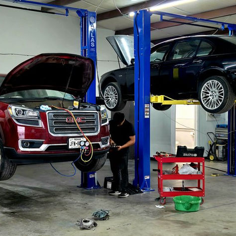Busy Auto Body Shop