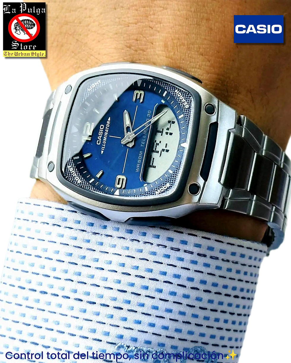 Miniatura: Reloj Casio | Illuminator Telememo 30 | Acero Inoxidable | WR 50M