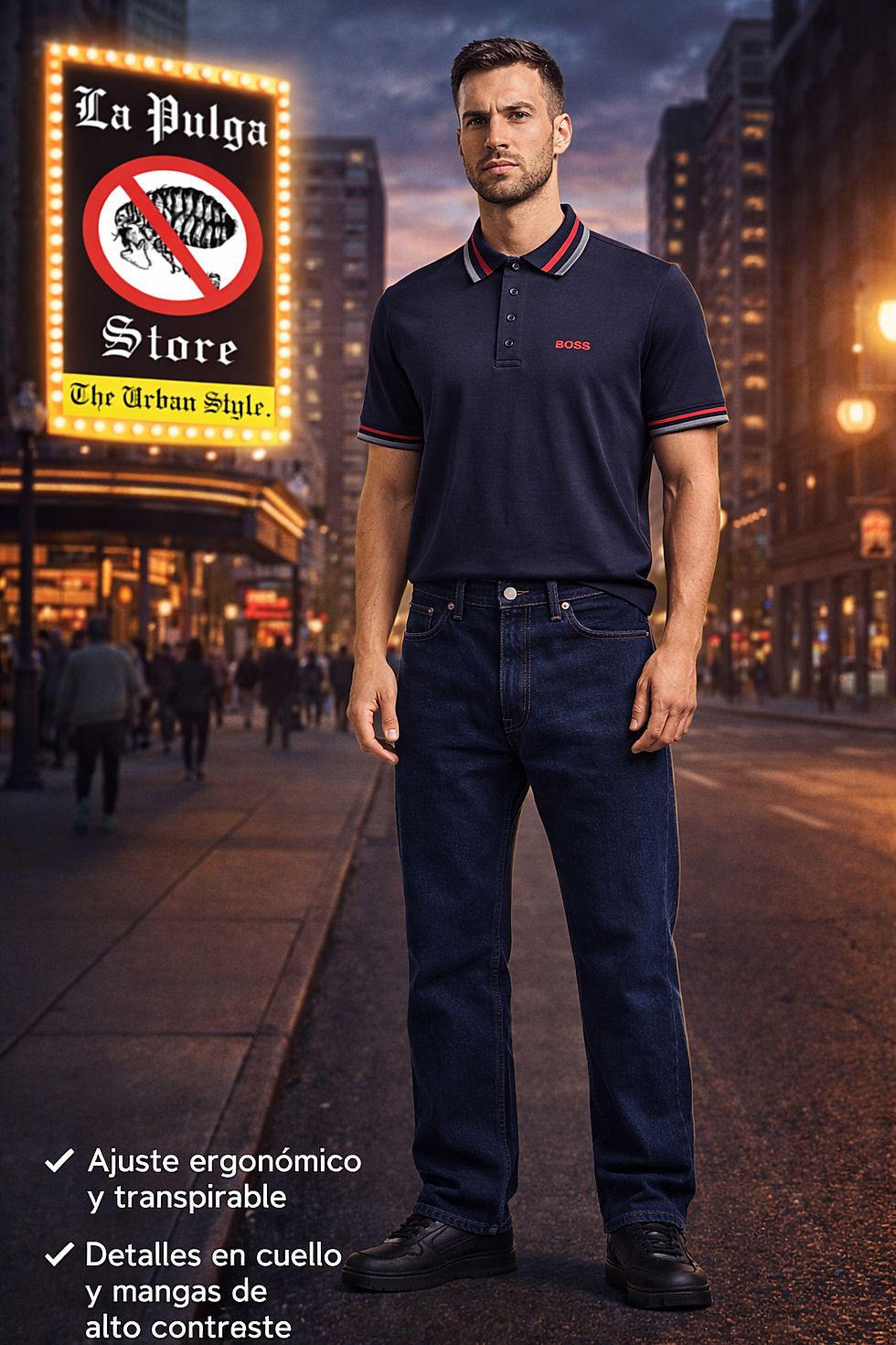 Miniatura: Playera Polo Hugo Boss | Elite Navy