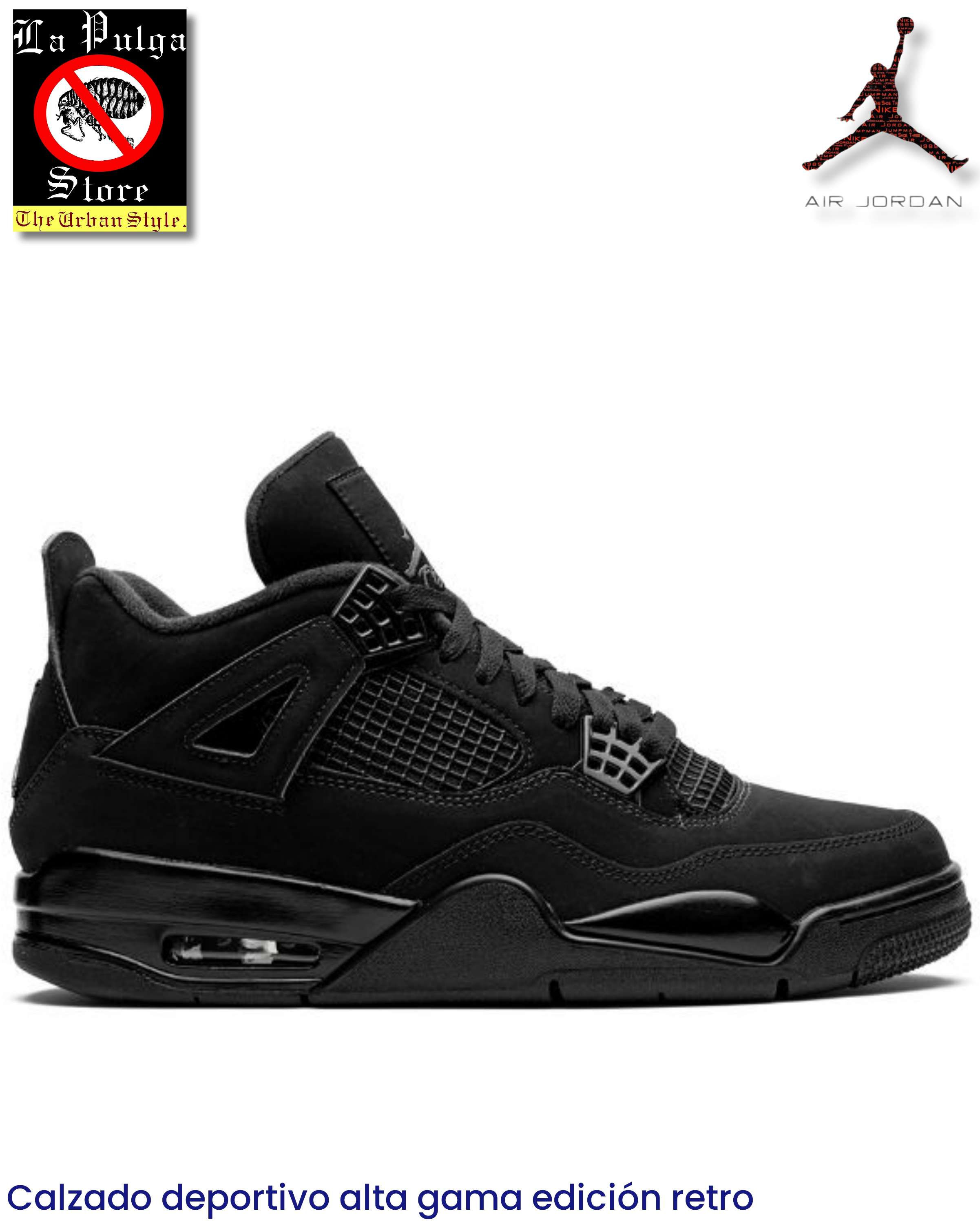 Tenis Air Jordan | Retro 4 Black Cat