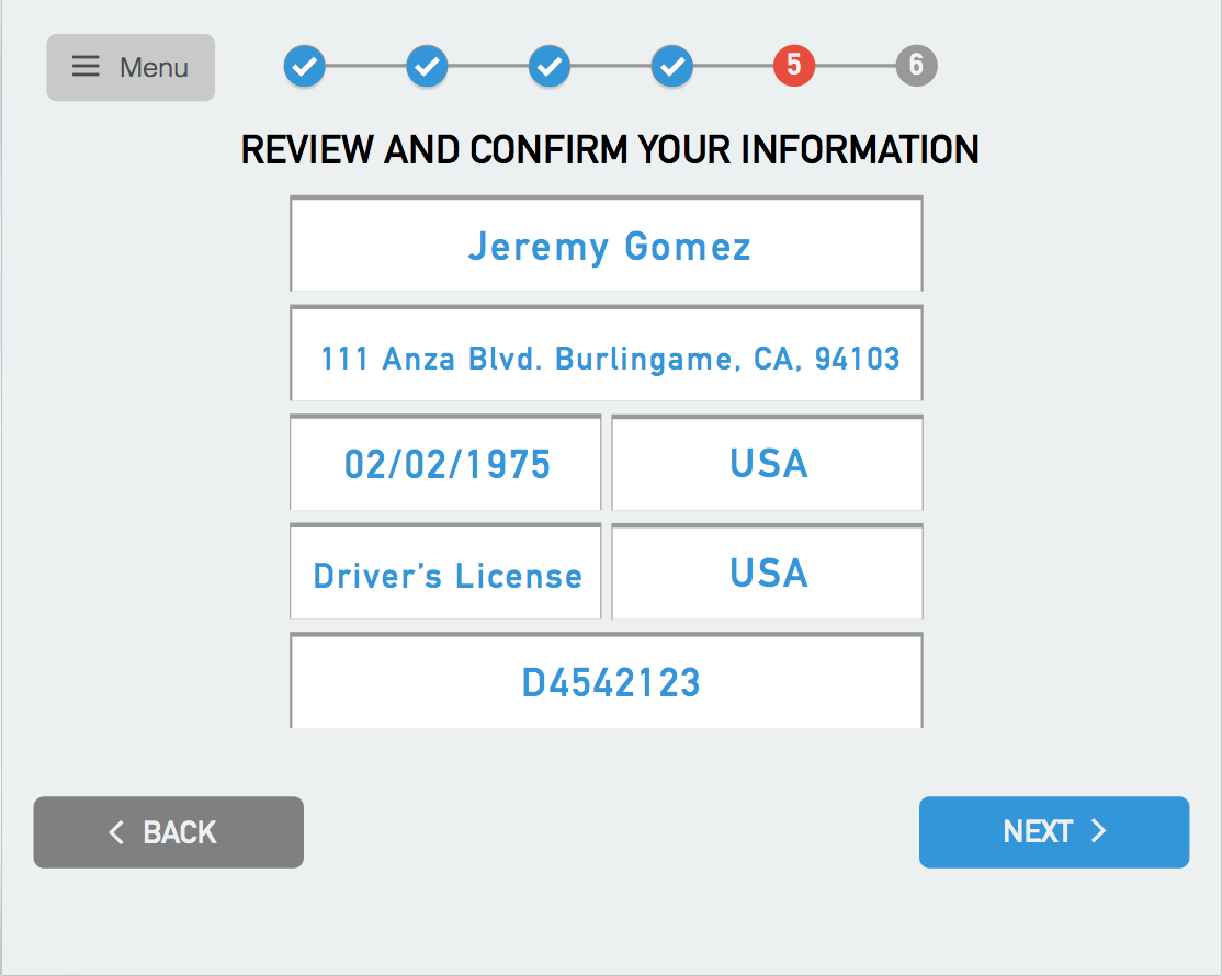 Cherie Portfolio Moneygram Kiosk - your info
