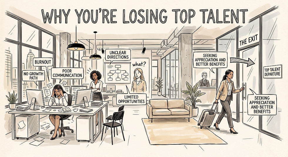 A stressed new employee sitting at an empty desk looking confused, representing a poor employee onboarding experience and early turnover.