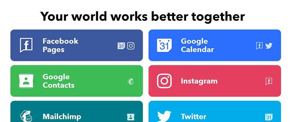 IFTTT homepage