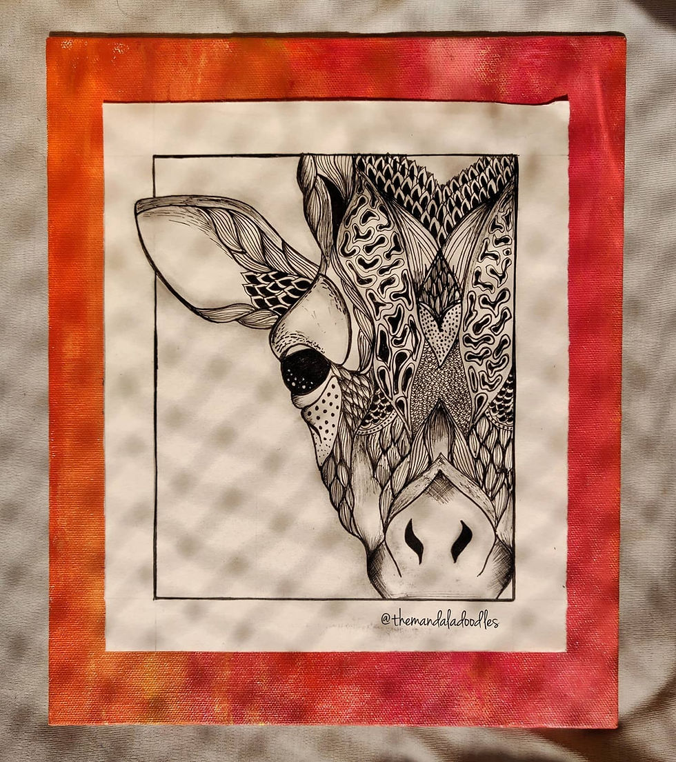 Giraffe Mandala