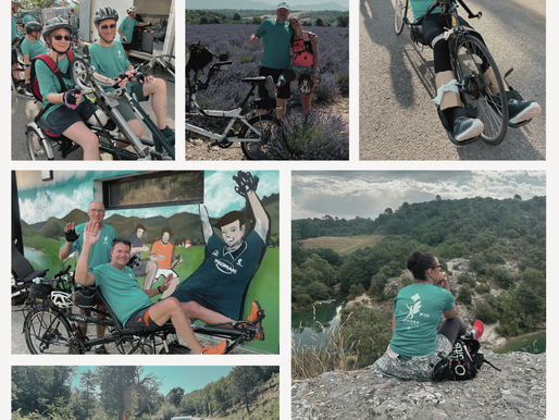 les participants handi et valides du défi en  tandem 