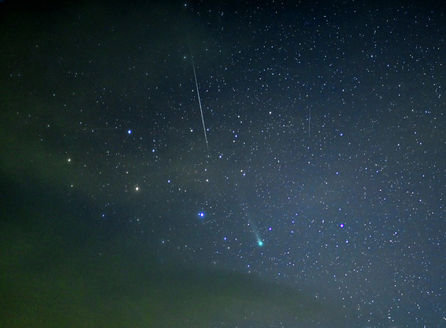 レナード彗星3回目、、、またまた流れ星🤣