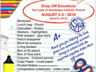 "SCHOOL SUPPLIES DRIVE"