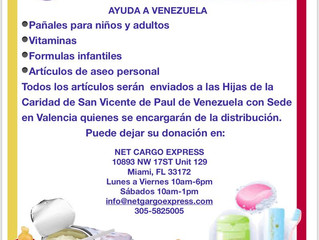 Recolecta para apoyar a Venezuela