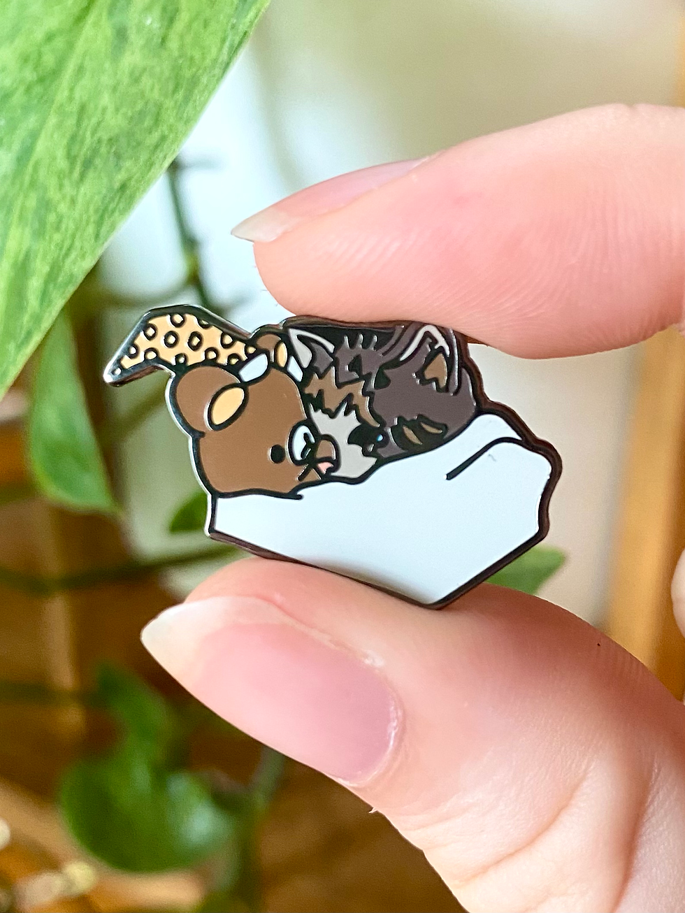 Thumbnail: Cat meme enamel pins