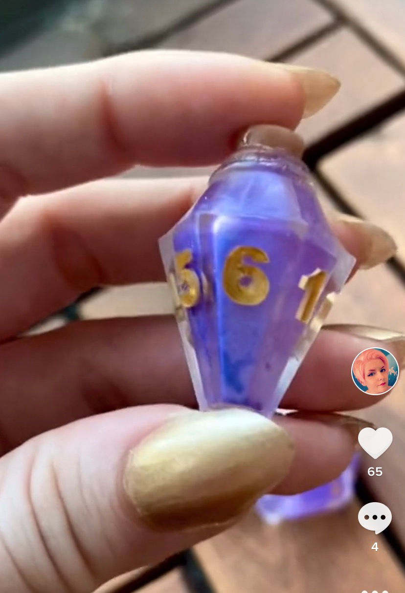 Thumbnail: Custom liquid core potion bottle dice preorder