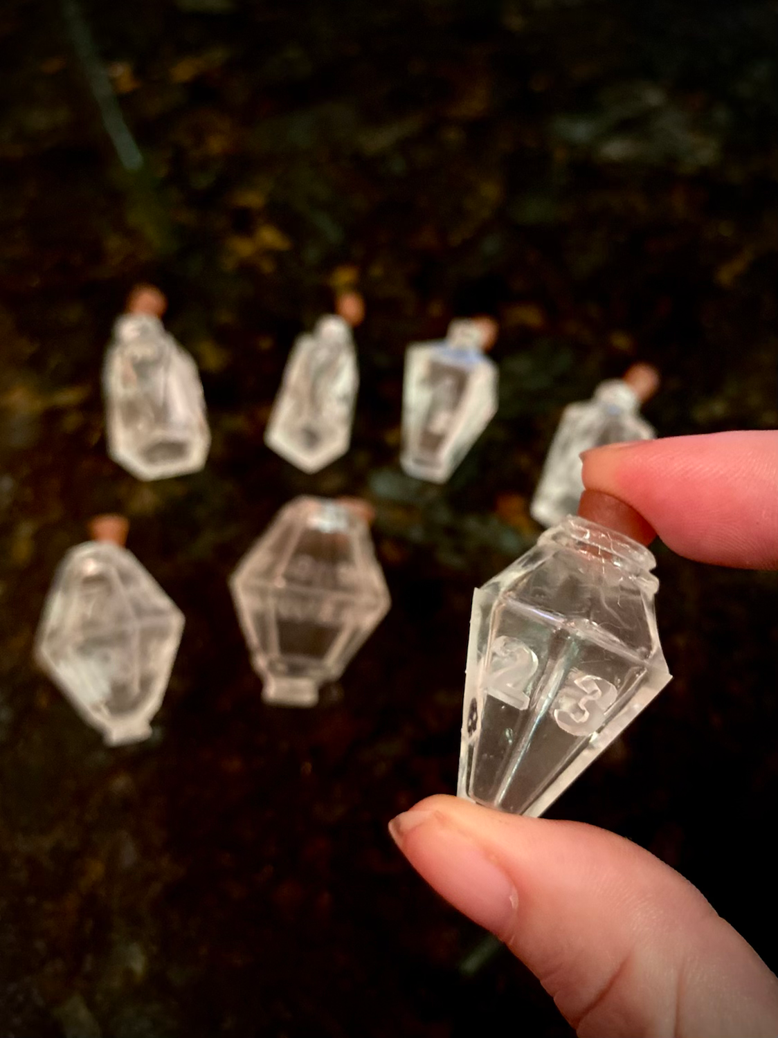 DIY potion bottle dice kit