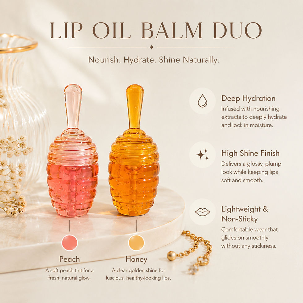 Thumbnail: Honey Pot Lip Oil Fresh Fruit Lip Balm Set Long Lasting Moisturizing Clear Lip O