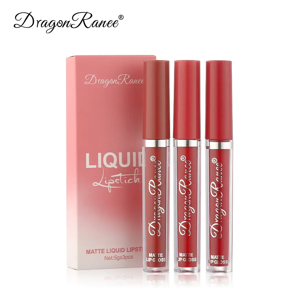 Thumbnail: Lip Edit Trio - 3 piece long-lasting matte liquid lipstick set