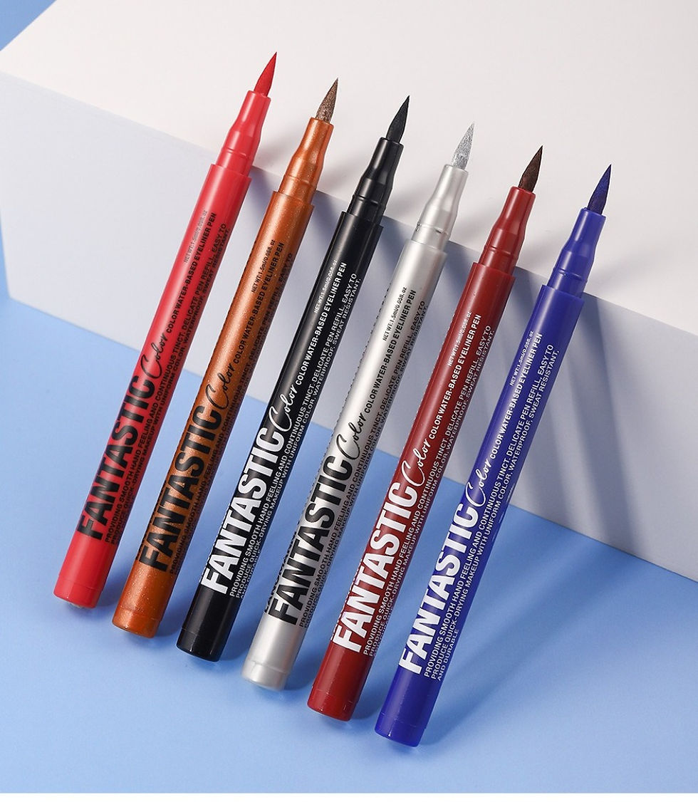 Thumbnail: 12 Colors Water-based Eyeliner Liquid Matte Red Quick-Drying Smudge-Proof Smooth