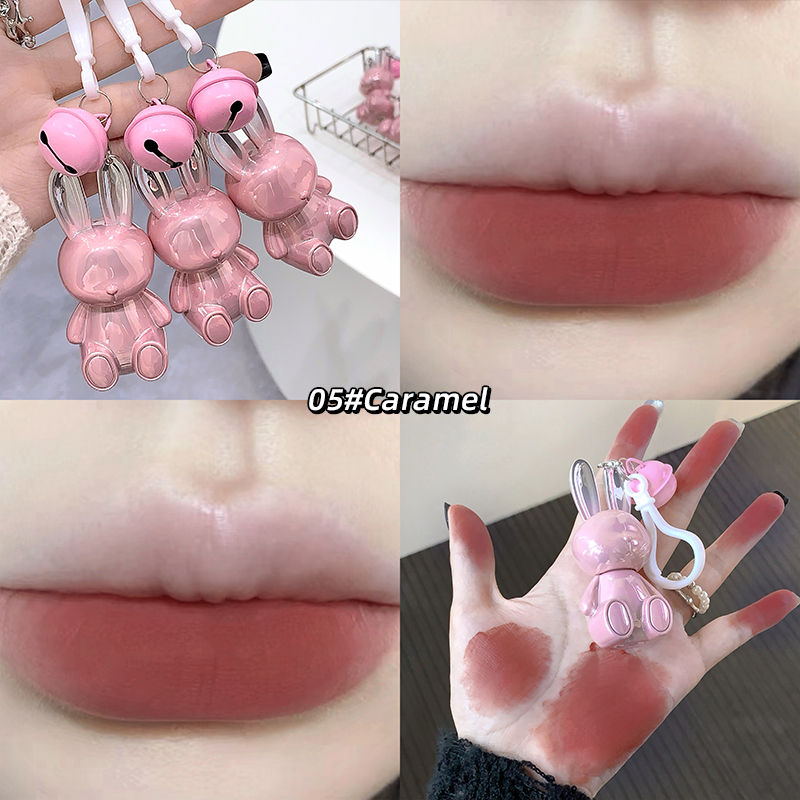 Thumbnail: Gege Bear Pink Rabbit Velvet Matte Lip Cream Black Rabbit Water light lip glaze 