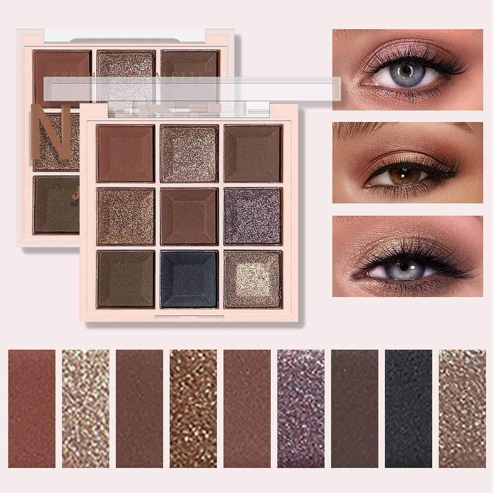 Thumbnail: Milk Tea Eyeshadow Palette - 9 colour matte & shimmer eyeshadow palette