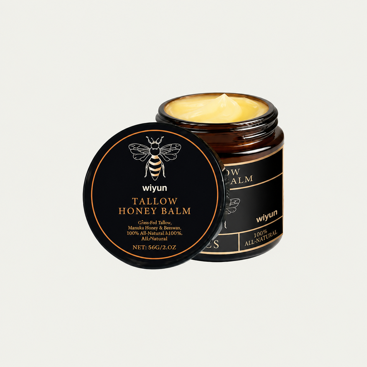 Tallow Honey Cream Glow Hydrating Skin Improve Elasticity Soft Bleaching Improve