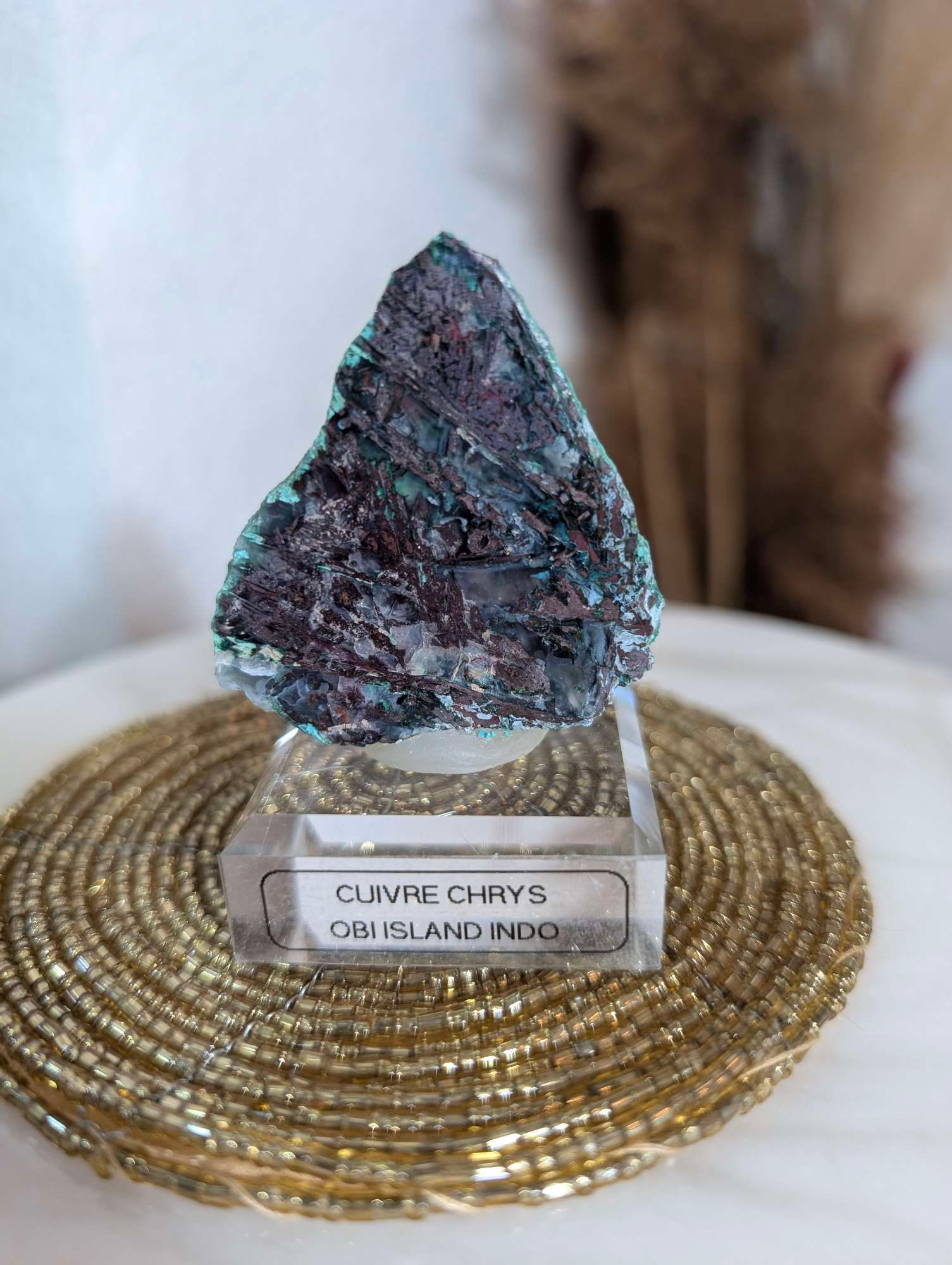 CUIVRE CHRYSOCOLLE CALCEDOINE
