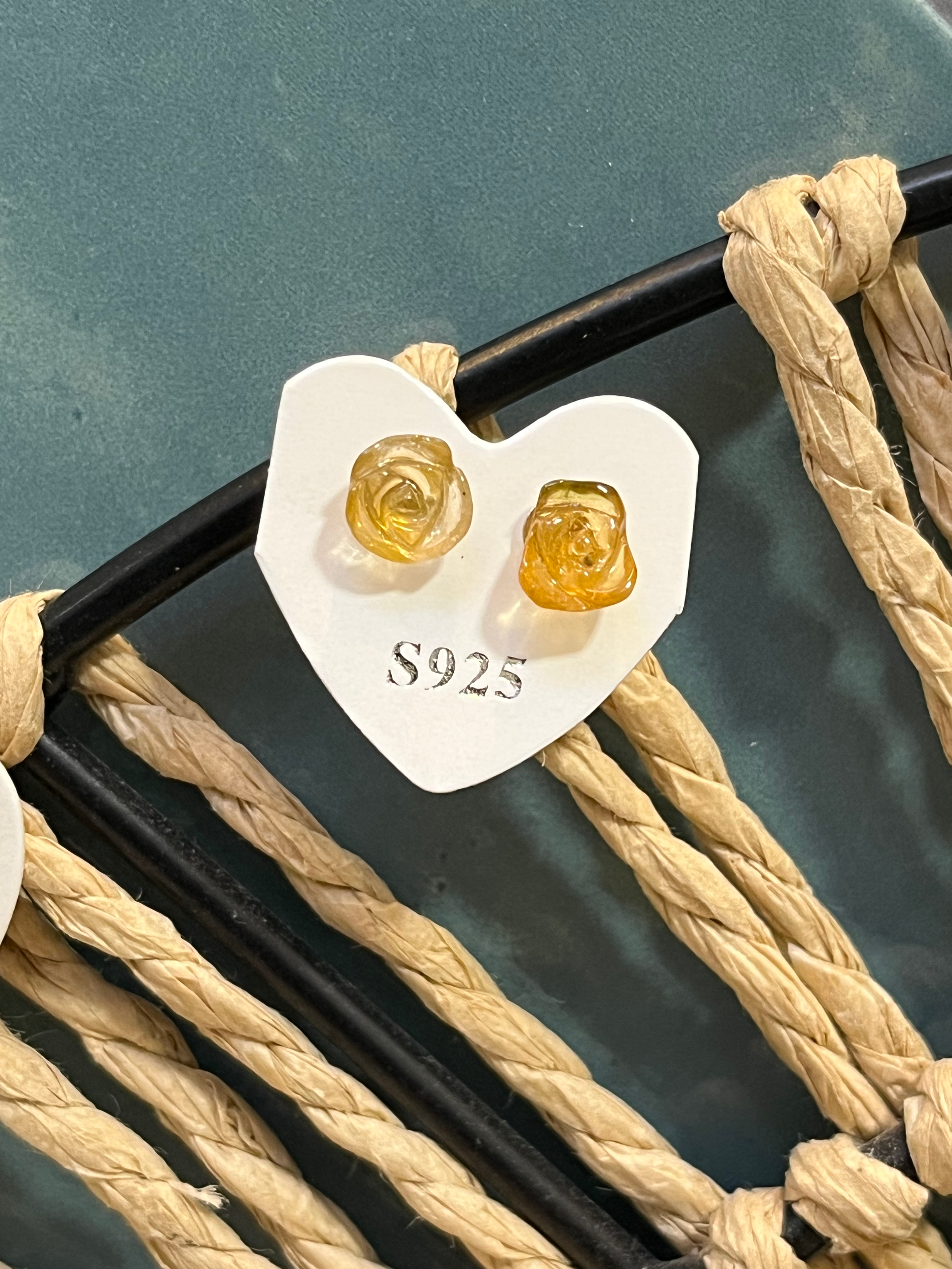 2-Boucle d’oreille tourmaline argent 925